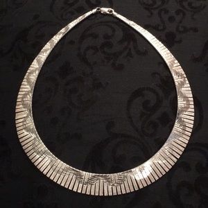 Vintage Sterling Graduated Flex necklace/choker